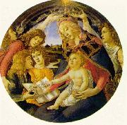 BOTTICELLI, Sandro Madonna of the Magnificat  fg oil painting